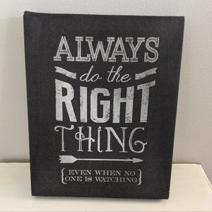 Black and White Inspirational Canvas Wall Art